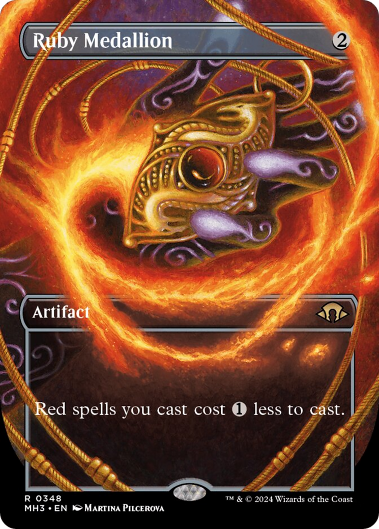 Ruby Medallion (Borderless) [Modern Horizons 3] Foil