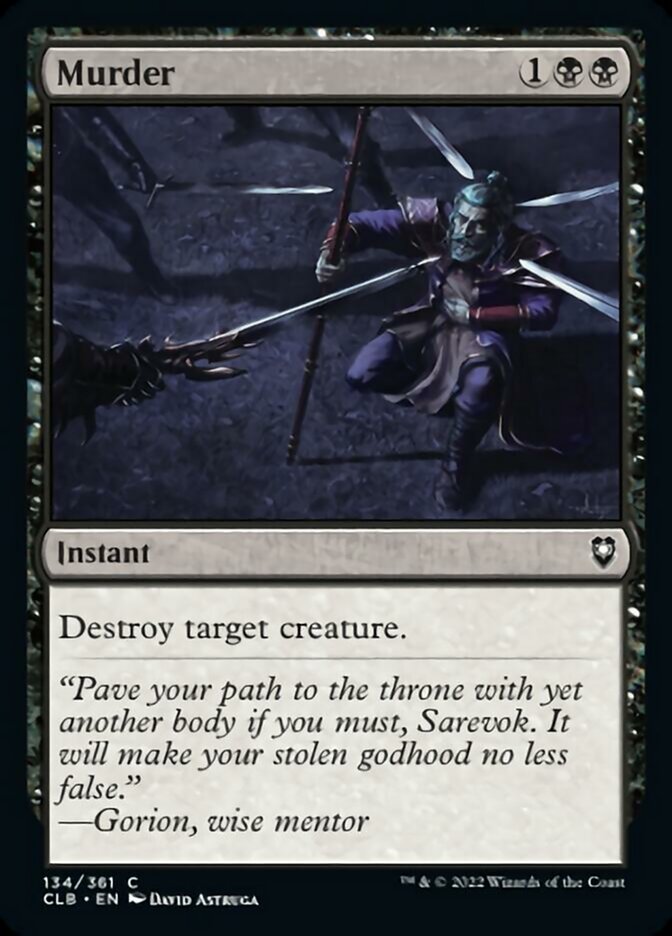 Murder [Commander Legends: Battle for Baldur's Gate] Foil