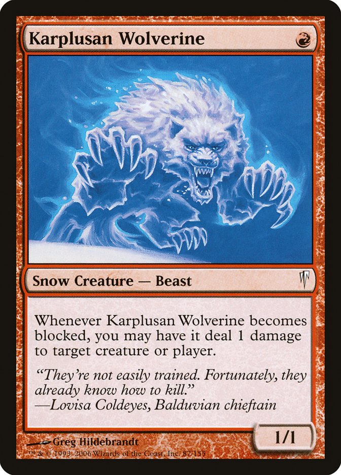 Karplusan Wolverine [Coldsnap] Foil