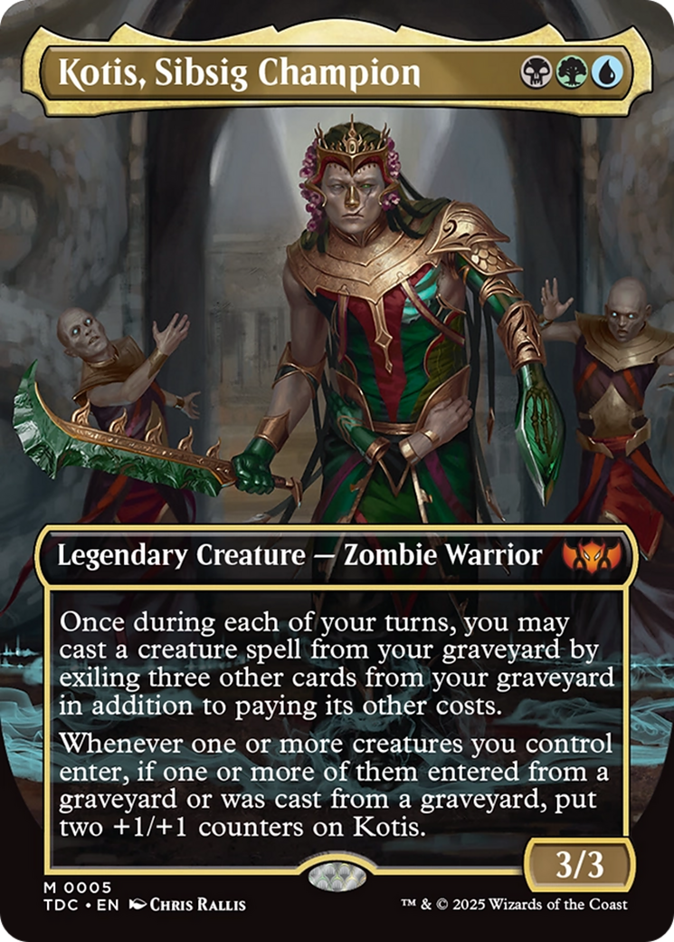 Kotis, Sibsig Champion (Borderless) [Tarkir: Dragonstorm Commander] Foil