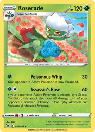 Roserade (015/196) [Sword & Shield: Lost Origin] Reverse Holofoil