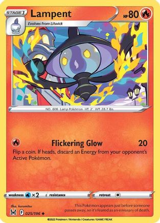 Lampent (025/196) [Sword & Shield: Lost Origin] Reverse Holofoil