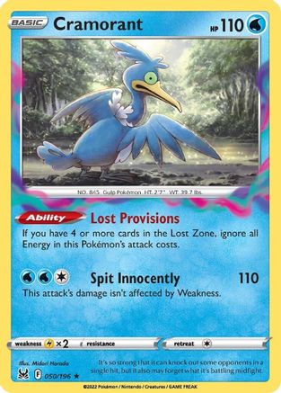 Cramorant (050/196) [Sword & Shield: Lost Origin] Reverse Holofoil