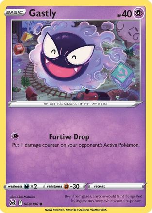 Gastly (064/196) [Sword & Shield: Lost Origin] Reverse Holofoil