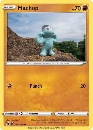 Machop (086/196) [Sword & Shield: Lost Origin] Reverse Holofoil