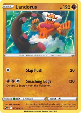 Landorus (105/196) [Sword & Shield: Lost Origin] Reverse Holofoil