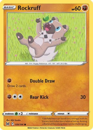 Rockruff (109/196) [Sword & Shield: Lost Origin] Reverse Holofoil