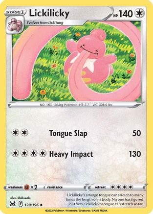Lickilicky (139/196) [Sword & Shield: Lost Origin] Reverse Holofoil