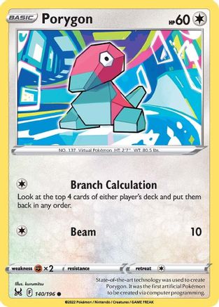 Porygon (140/196) [Sword & Shield: Lost Origin] Reverse Holofoil