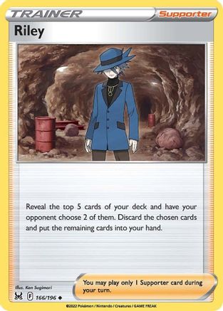 Riley (166/196) [Sword & Shield: Lost Origin] Reverse Holofoil