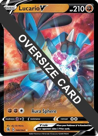 Lucario V (146/264) (Jumbo Card) [Sword & Shield: Fusion Strike]