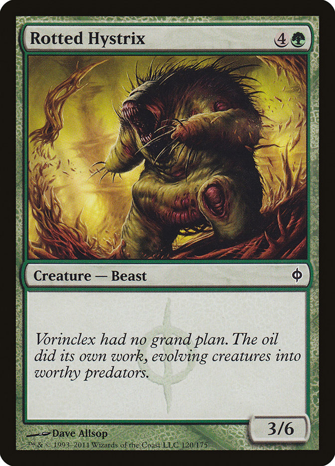 Rotted Hystrix [New Phyrexia] Foil