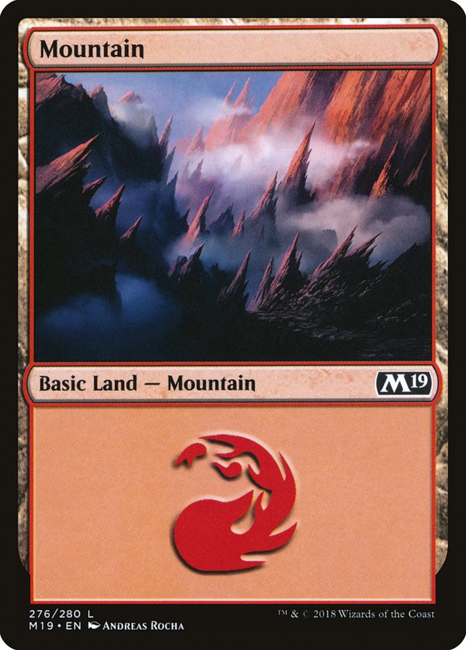 Mountain (276) [Core Set 2019] Foil