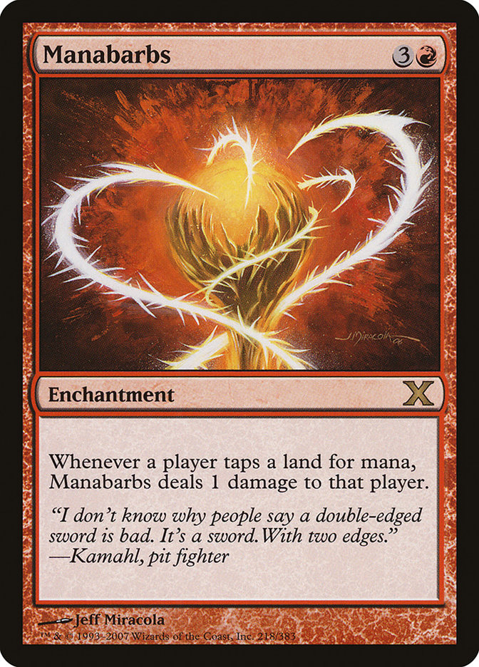 Manabarbs [Tenth Edition] Foil