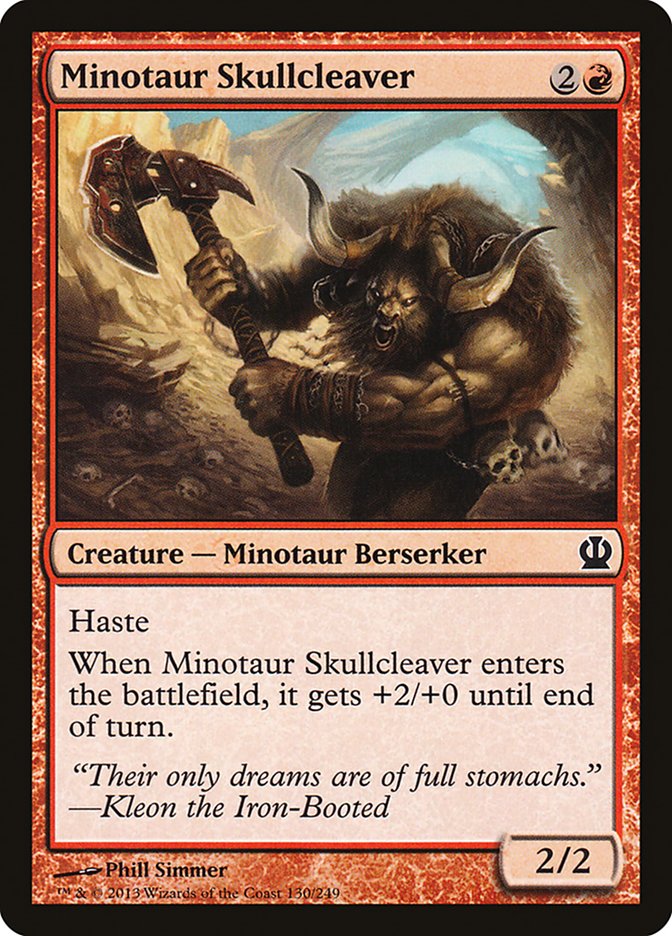 Minotaur Skullcleaver [Theros] Foil