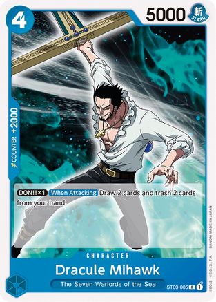 Dracule Mihawk (ST03-005) - [Starter Deck 3: The Seven Warlords of The Sea]