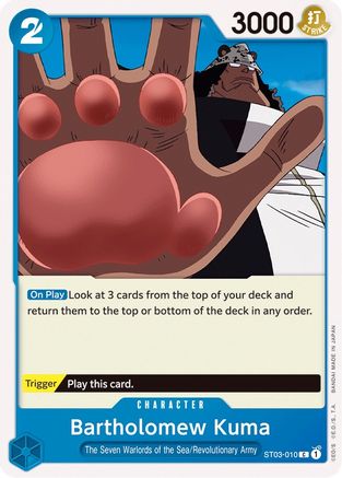 Bartholomew Kuma (ST03-010) - [Starter Deck 3: The Seven Warlords of The Sea]
