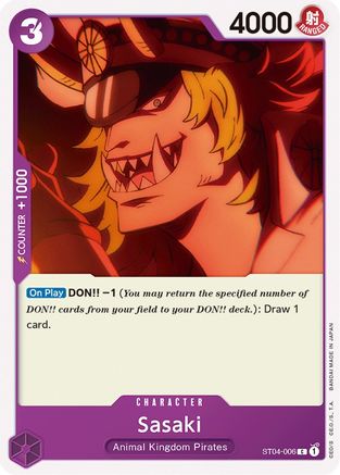 Sasaki (ST04-006) - [Starter Deck 4: Animal Kingdom Pirates]