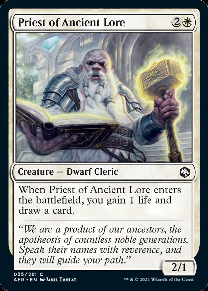 Priest of Ancient Lore [Dungeons & Dragons: Adventures in the Forgotten Realms] Foil
