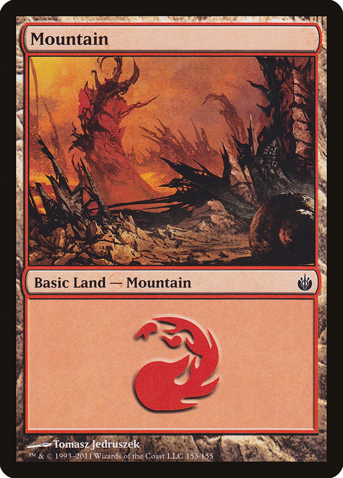 Mountain (153) [Mirrodin Besieged] Foil