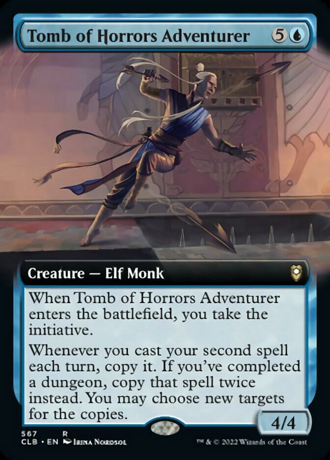 Tomb of Horrors Adventurer (Extended Art) [Commander Legends: Battle for Baldur's Gate] Foil