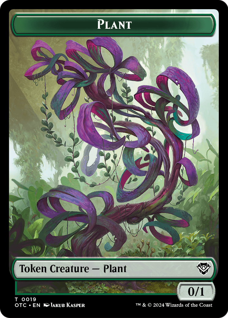 Plant  [Outlaws of Thunder Junction Commander Tokens]