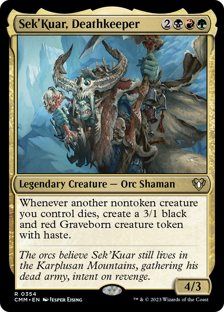 Sek'Kuar, Deathkeeper [Commander Masters] Foil