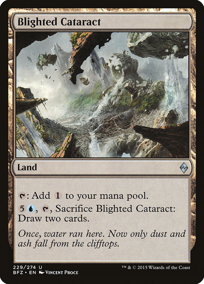 Blighted Cataract [Battle for Zendikar] Foil