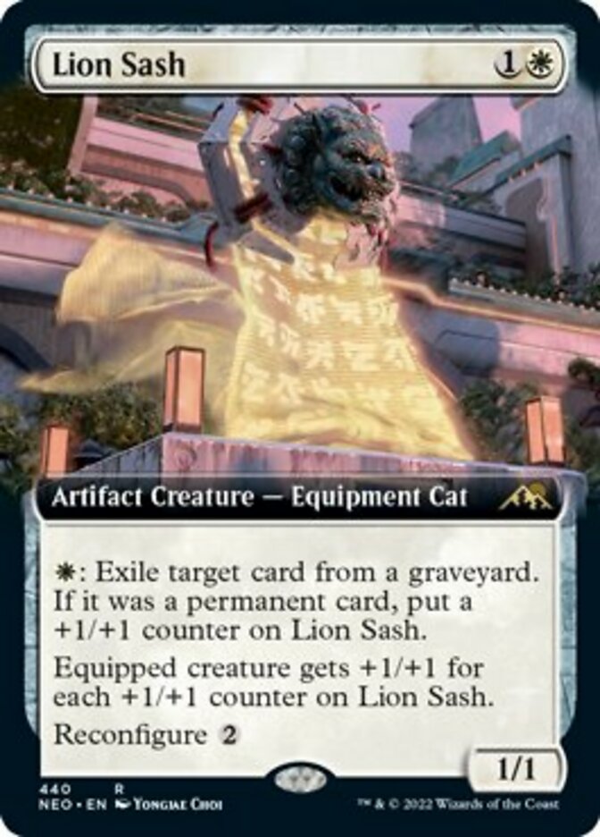 Lion Sash (Extended Art) [Kamigawa: Neon Dynasty] Foil