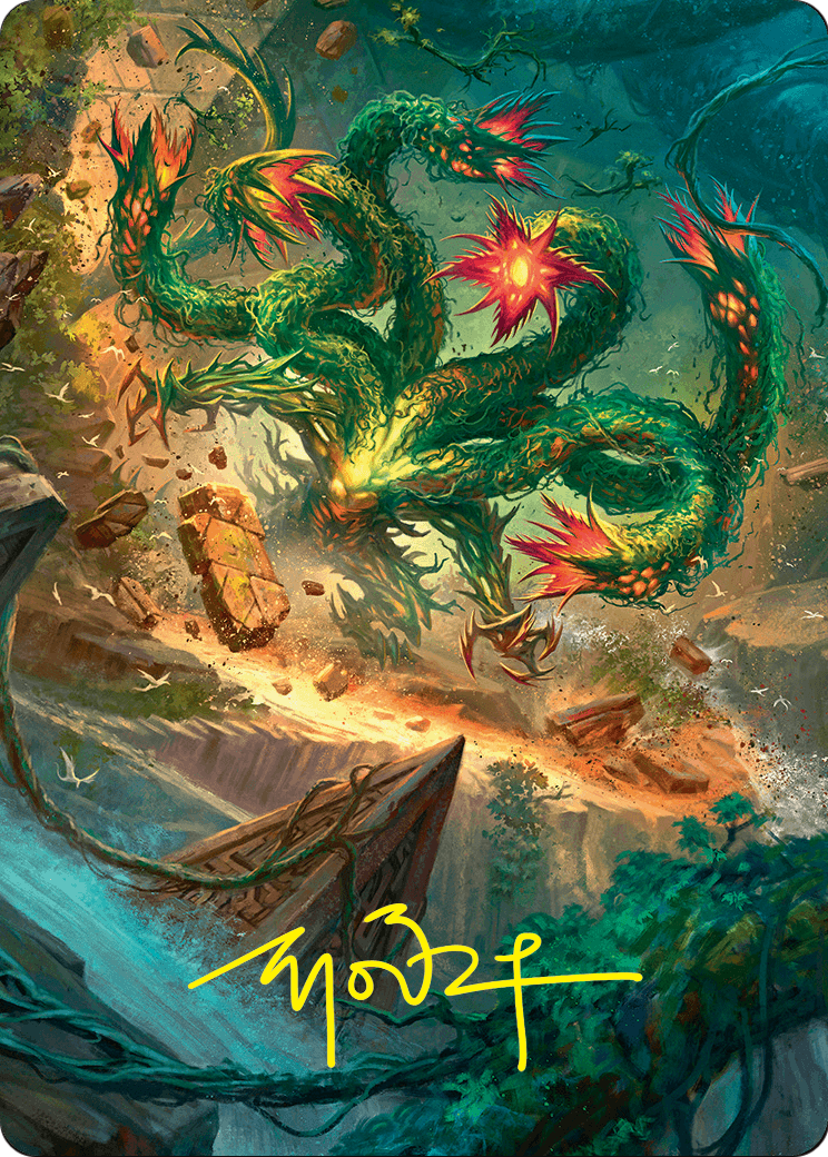 Mossborn Hydra // Mossborn Hydra  [Foundations Art Series] (Borderless)