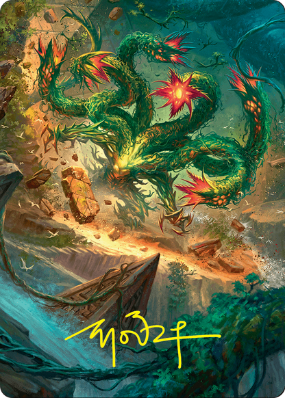 Mossborn Hydra // Mossborn Hydra  [Foundations Art Series] (Borderless)