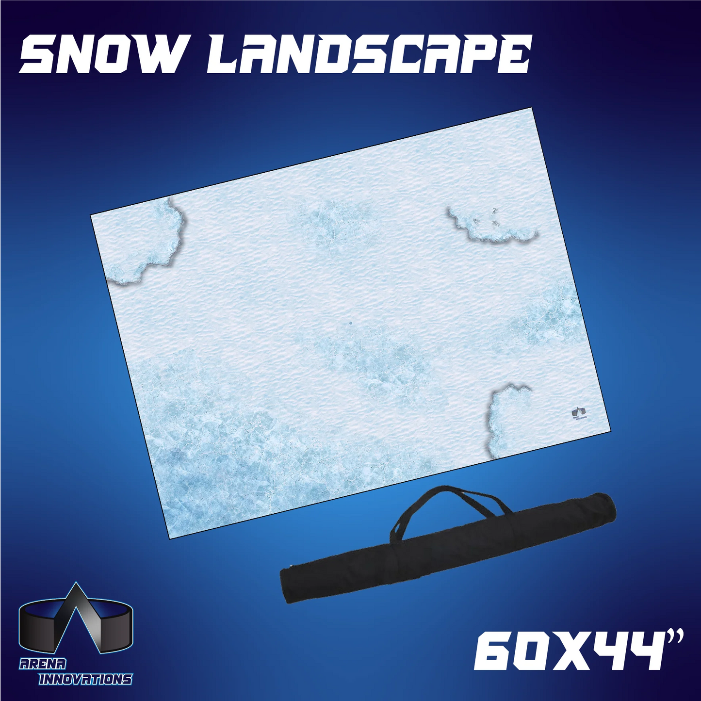 Gaming Arena Gaming Mat: 60x44" - Snow  Landscape
