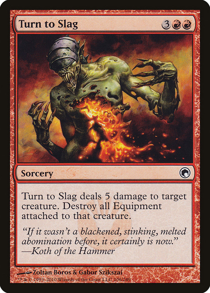 Turn to Slag [Scars of Mirrodin] Foil