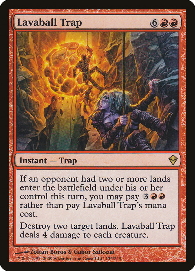 Lavaball Trap [Zendikar] Foil