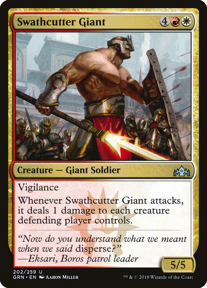 Swathcutter Giant [Guilds of Ravnica] Foil