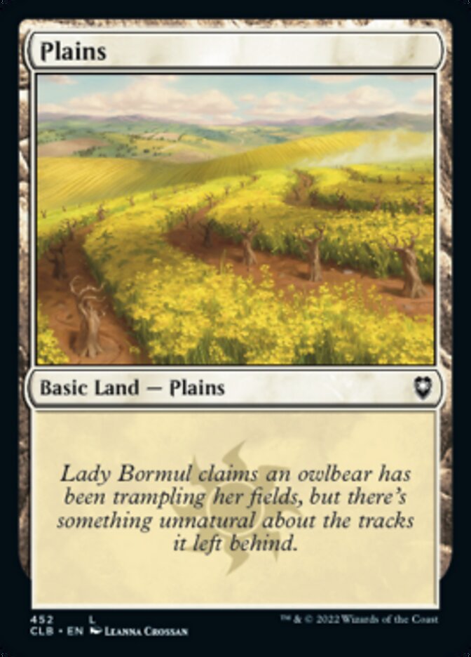 Plains (452) [Commander Legends: Battle for Baldur's Gate] Foil