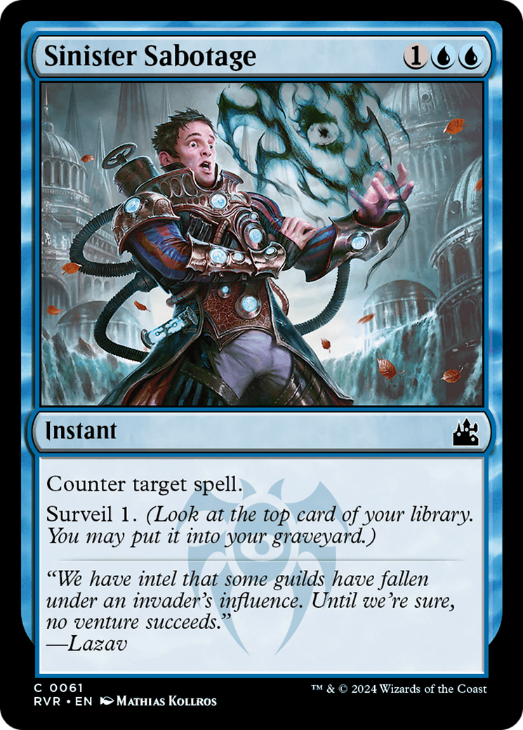 Sinister Sabotage [Ravnica Remastered] Foil