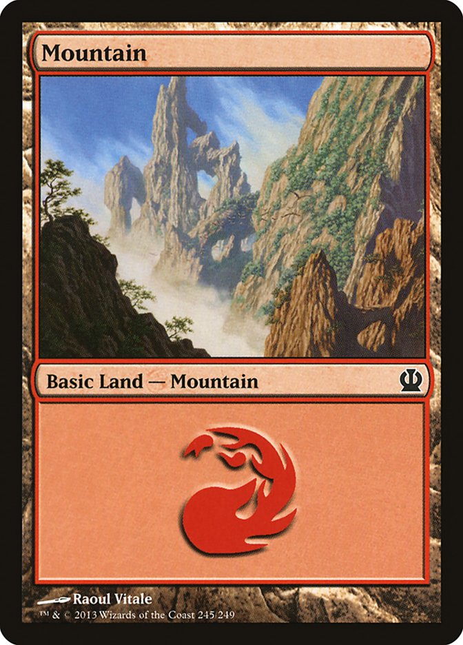 Mountain (245) [Theros] Foil