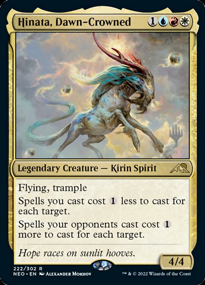 Hinata, Dawn-Crowned (Promo Pack) [Kamigawa: Neon Dynasty Promos] Foil