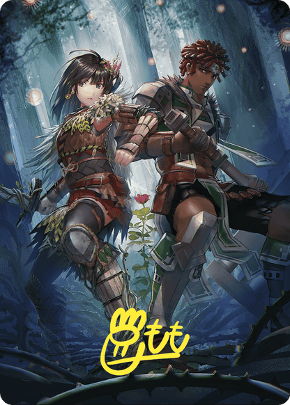 Defense of the Heart // Defense of the Heart  [Wilds of Eldraine Art Series] (Borderless) Foil