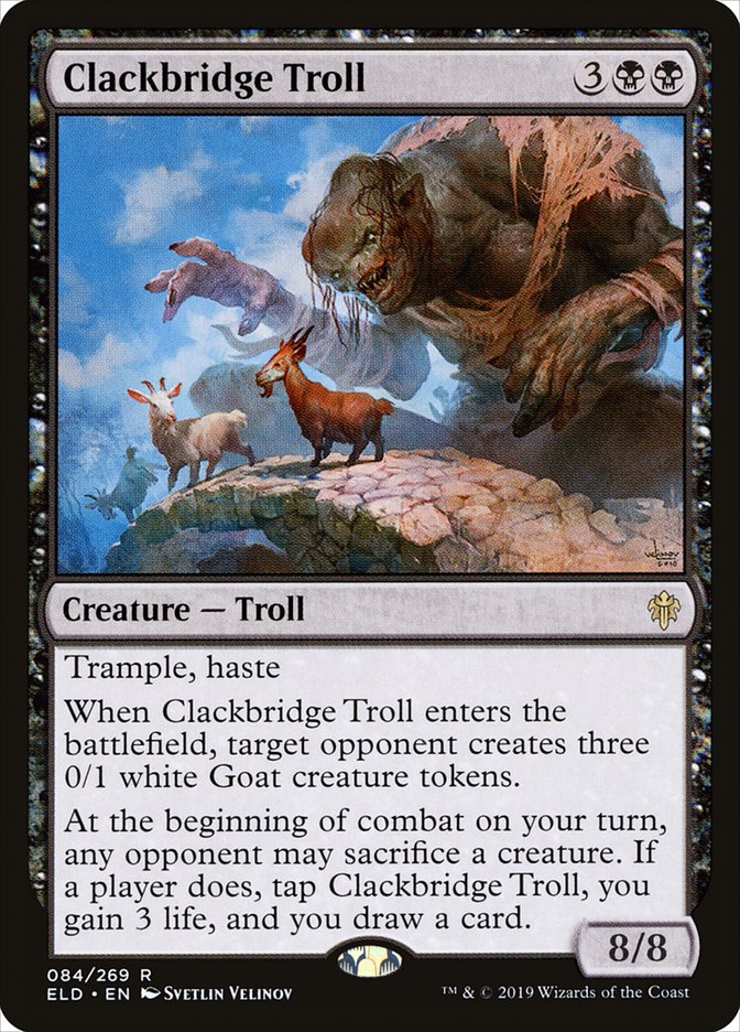 Clackbridge Troll [Throne of Eldraine] Foil