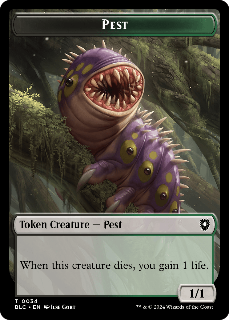 Pest  [Bloomburrow Commander Tokens]