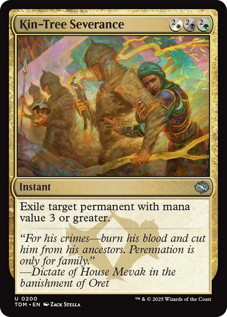 Kin-Tree Severance [Tarkir: Dragonstorm] Foil