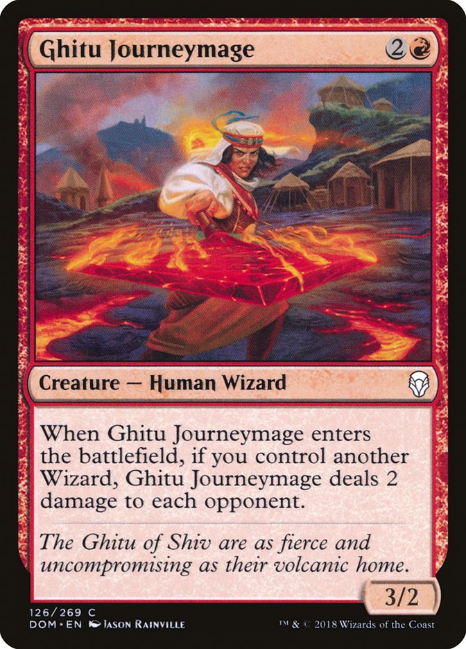 Ghitu Journeymage [Dominaria] Foil