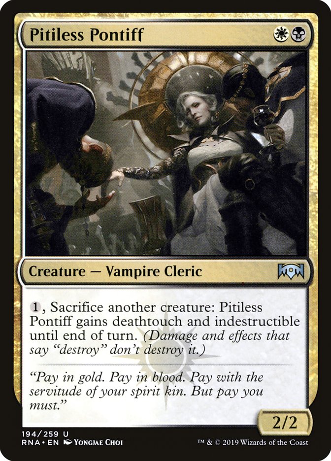 Pitiless Pontiff [Ravnica Allegiance] Foil