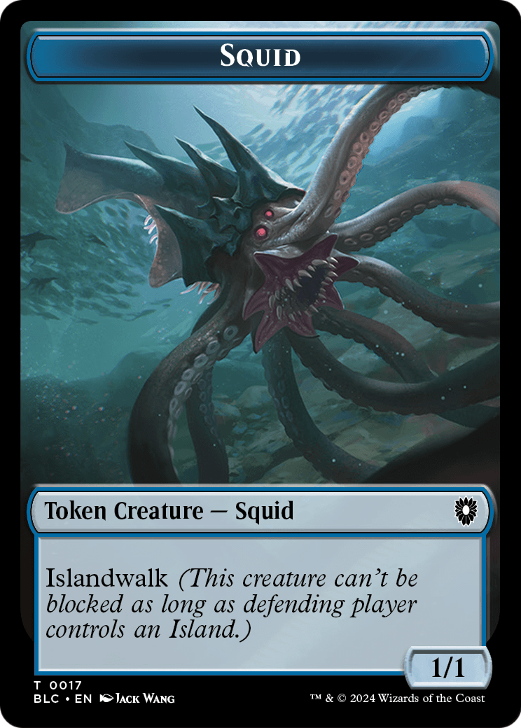 Squid  [Bloomburrow Commander Tokens]