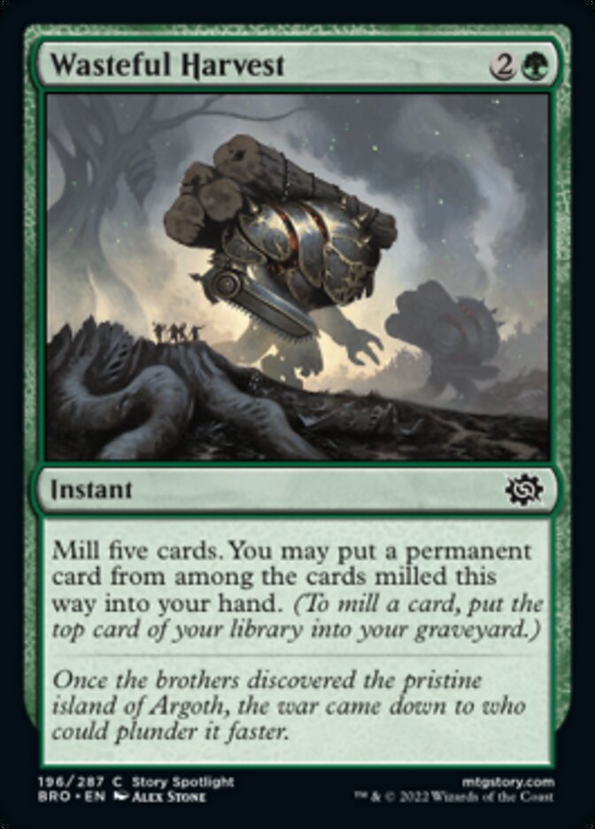 Wasteful Harvest [The Brothers' War] Foil