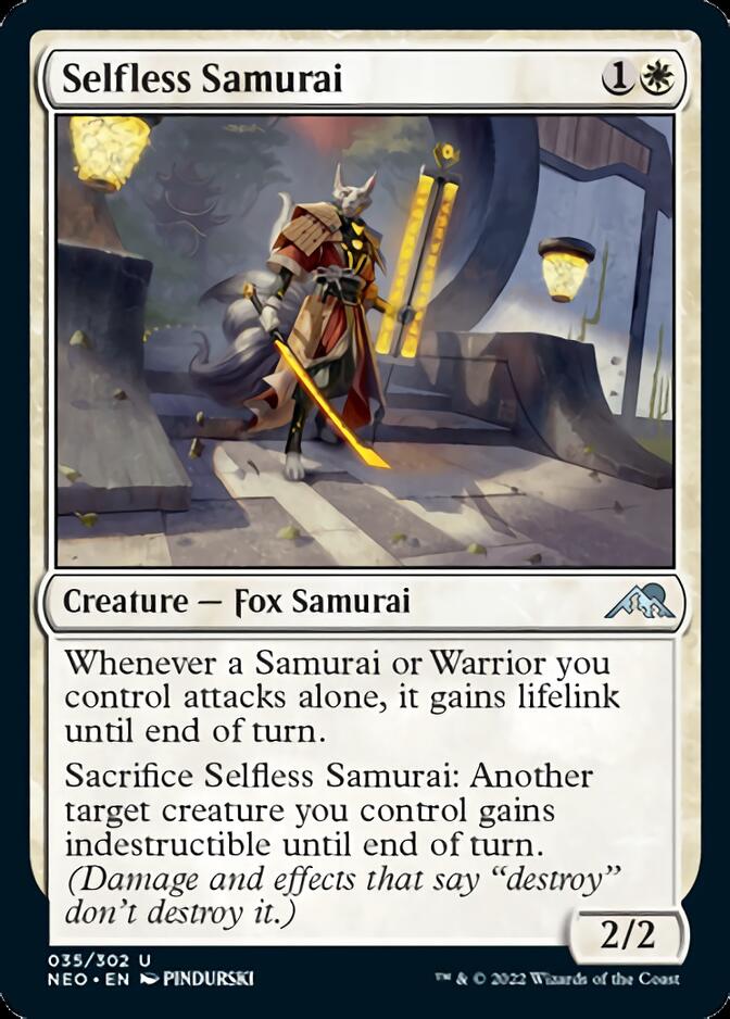 Selfless Samurai [Kamigawa: Neon Dynasty] Foil