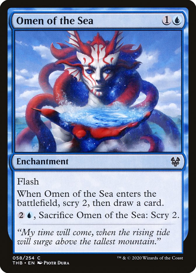 Omen of the Sea [Theros Beyond Death] Foil