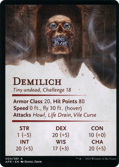Demilich // Demilich  [Adventures in the Forgotten Realms Art Series] (Borderless)